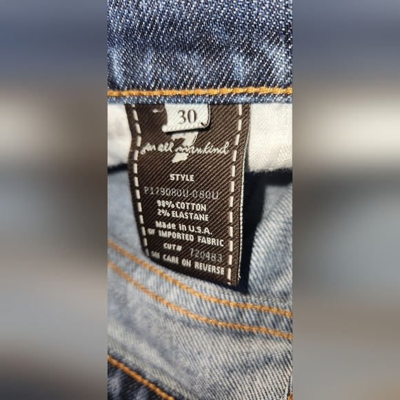 Sz 30 7 for all mankind ladies jeans - Picture 5 of 10